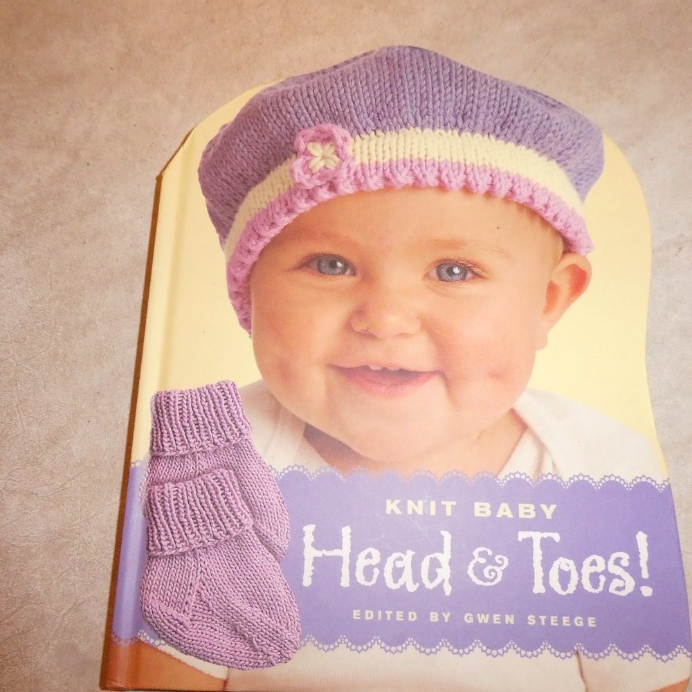 HARDCOVER NEW KNITTING BOOK-HEAD AND TOES!